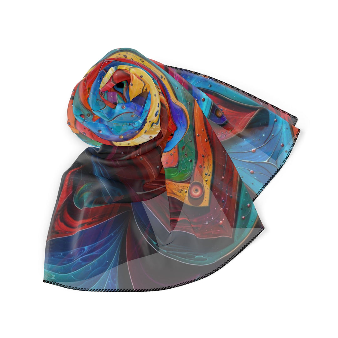 Vibrant Love Spiral - Poly Scarf - Accessories - g(0D·IO) - Poly chiffon - 50" × 50" -