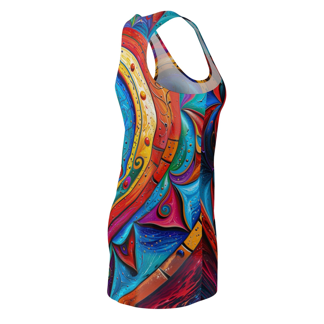 Vibrant Love Spiral - Racerback Dress - All Over Prints - g(0D·IO) - XS - -