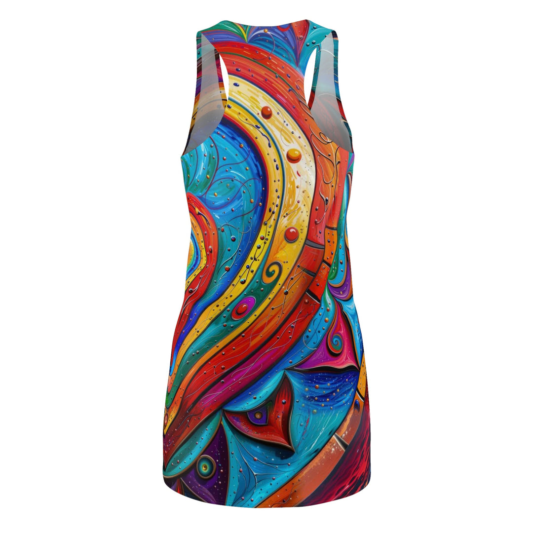 Vibrant Love Spiral - Racerback Dress - All Over Prints - g(0D·IO) - XS - -