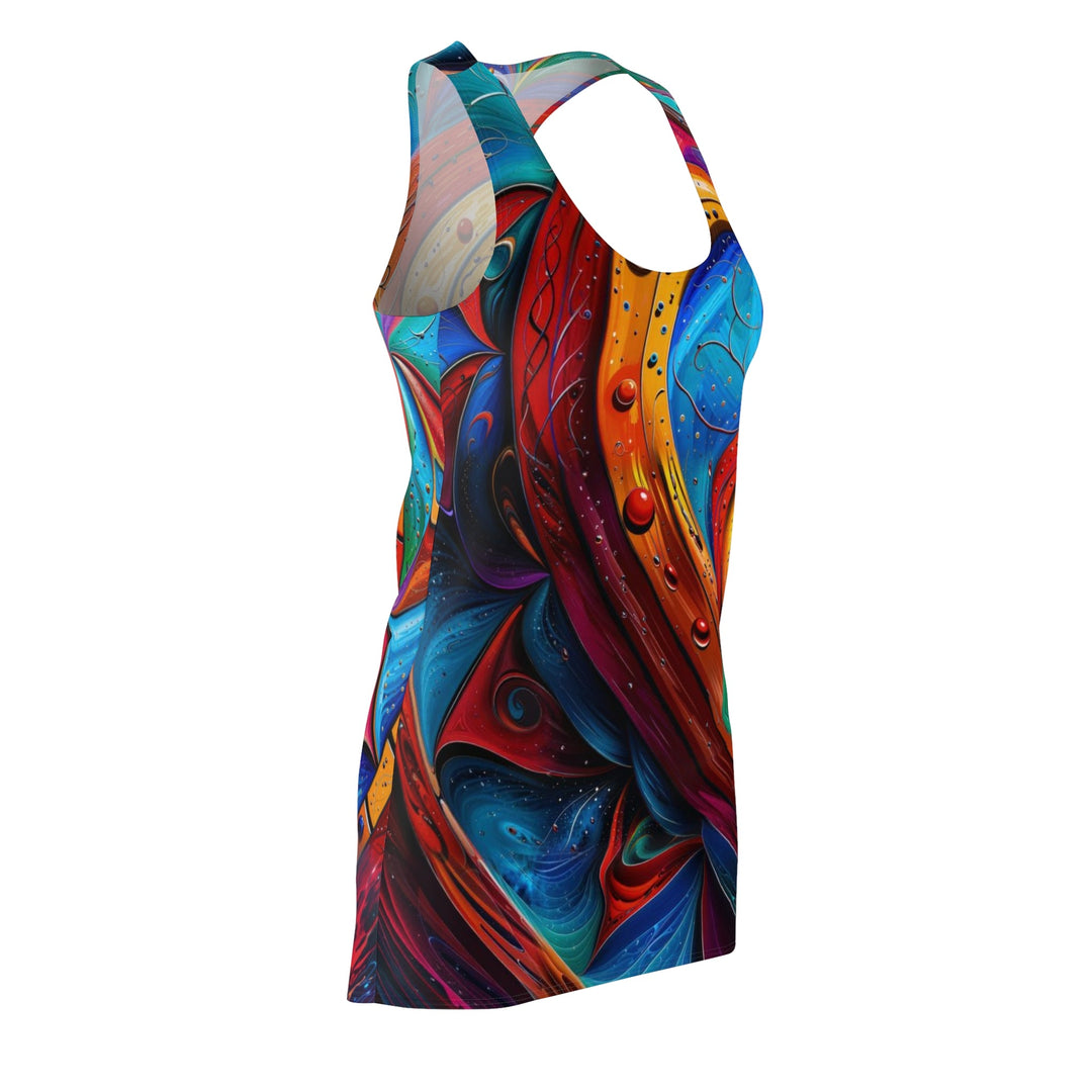 Vibrant Love Spiral - Racerback Dress - All Over Prints - g(0D·IO) - XS - -