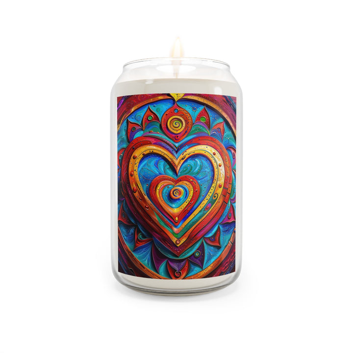Vibrant Love Spiral - Scented Candle - Home Decor - g(0D·IO) - Sea Breeze - 13.75oz -
