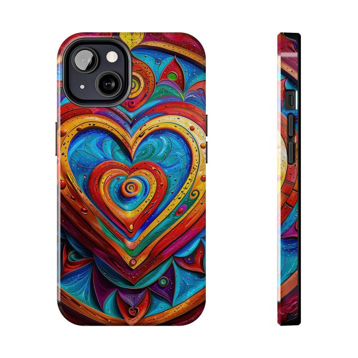 Vibrant Love Spiral - Tough Phone Case - Phone Case - g(0D·IO) - iPhone 13 - -