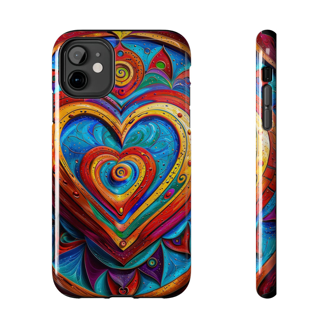 Vibrant Love Spiral - Tough Phone Case - Phone Case - g(0D·IO) - iPhone 11 - -