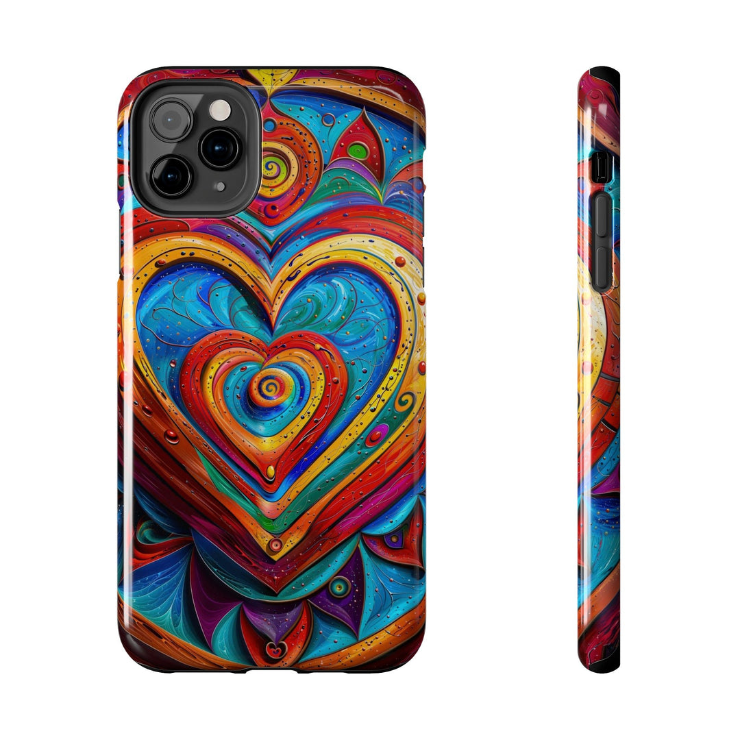 Vibrant Love Spiral - Tough Phone Case - Phone Case - g(0D·IO) - iPhone 11 Pro Max - -