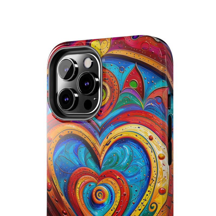 Vibrant Love Spiral - Tough Phone Case - Phone Case - g(0D·IO) - iPhone 13 Mini - -