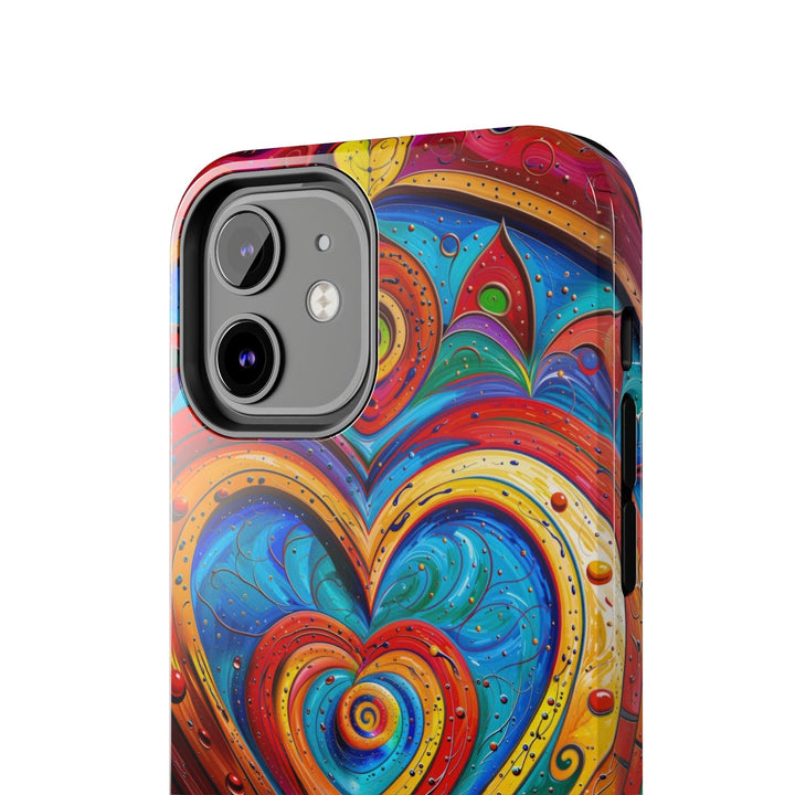 Vibrant Love Spiral - Tough Phone Case - Phone Case - g(0D·IO) - iPhone 13 Mini - -