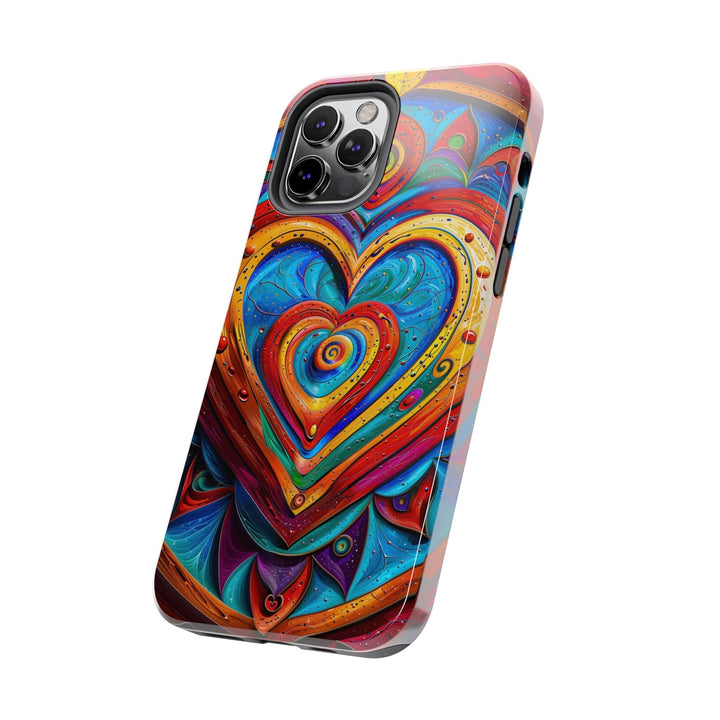 Vibrant Love Spiral - Tough Phone Case - Phone Case - g(0D·IO) - iPhone 13 Mini - -