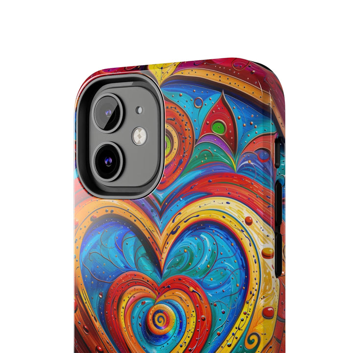 Vibrant Love Spiral - Tough Phone Case - Phone Case - g(0D·IO) - iPhone 13 Mini - -