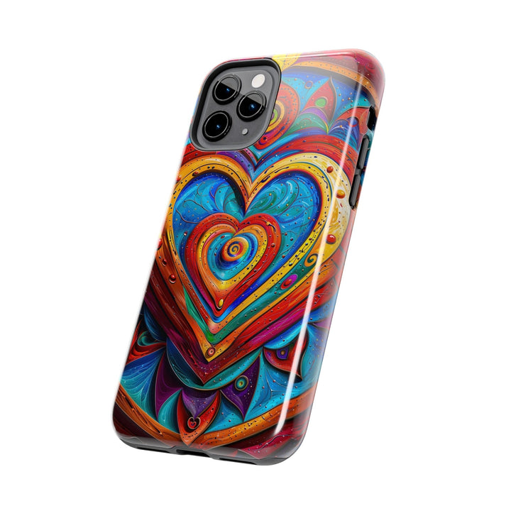 Vibrant Love Spiral - Tough Phone Case - Phone Case - g(0D·IO) - iPhone 13 Mini - -