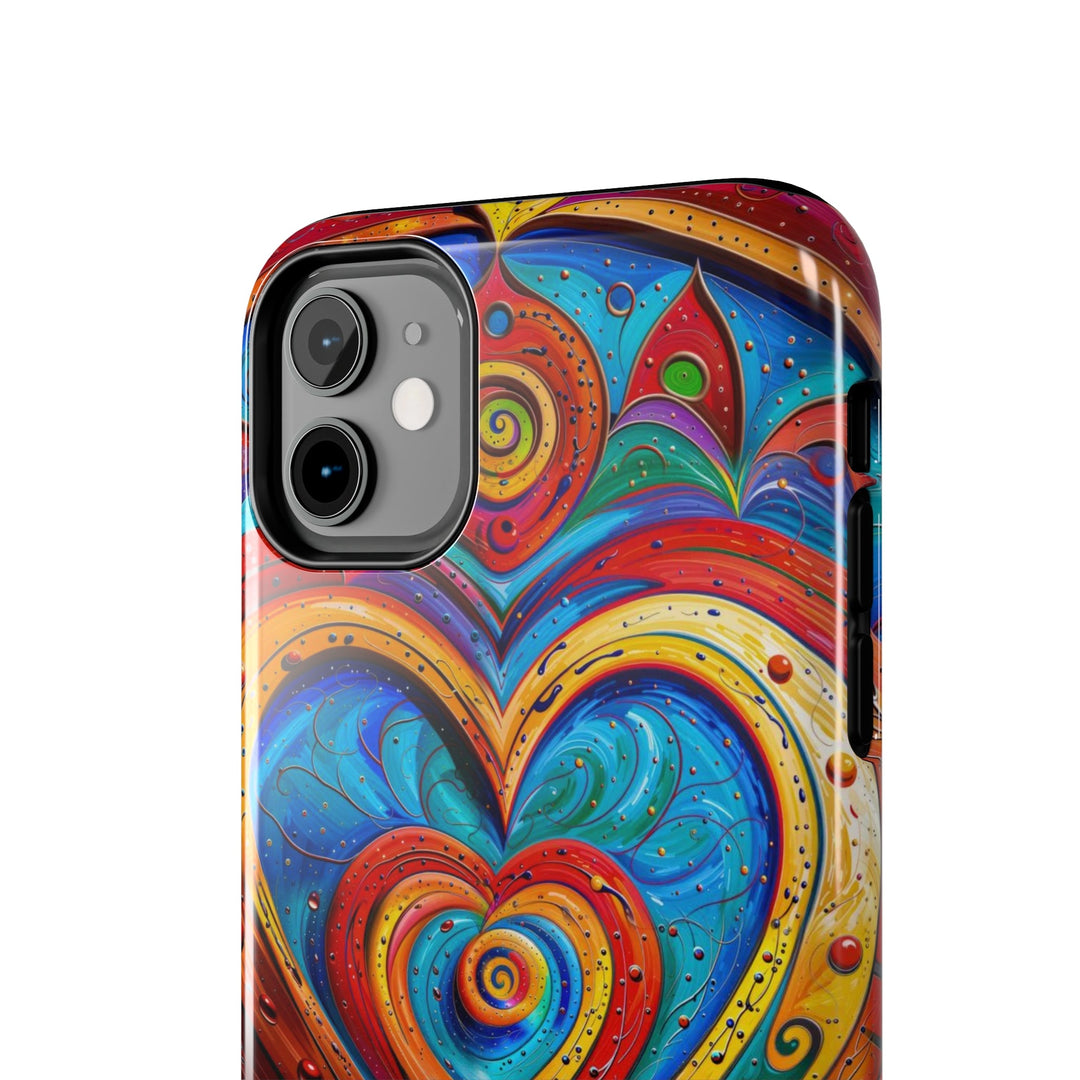 Vibrant Love Spiral - Tough Phone Case - Phone Case - g(0D·IO) - iPhone 13 Mini - -