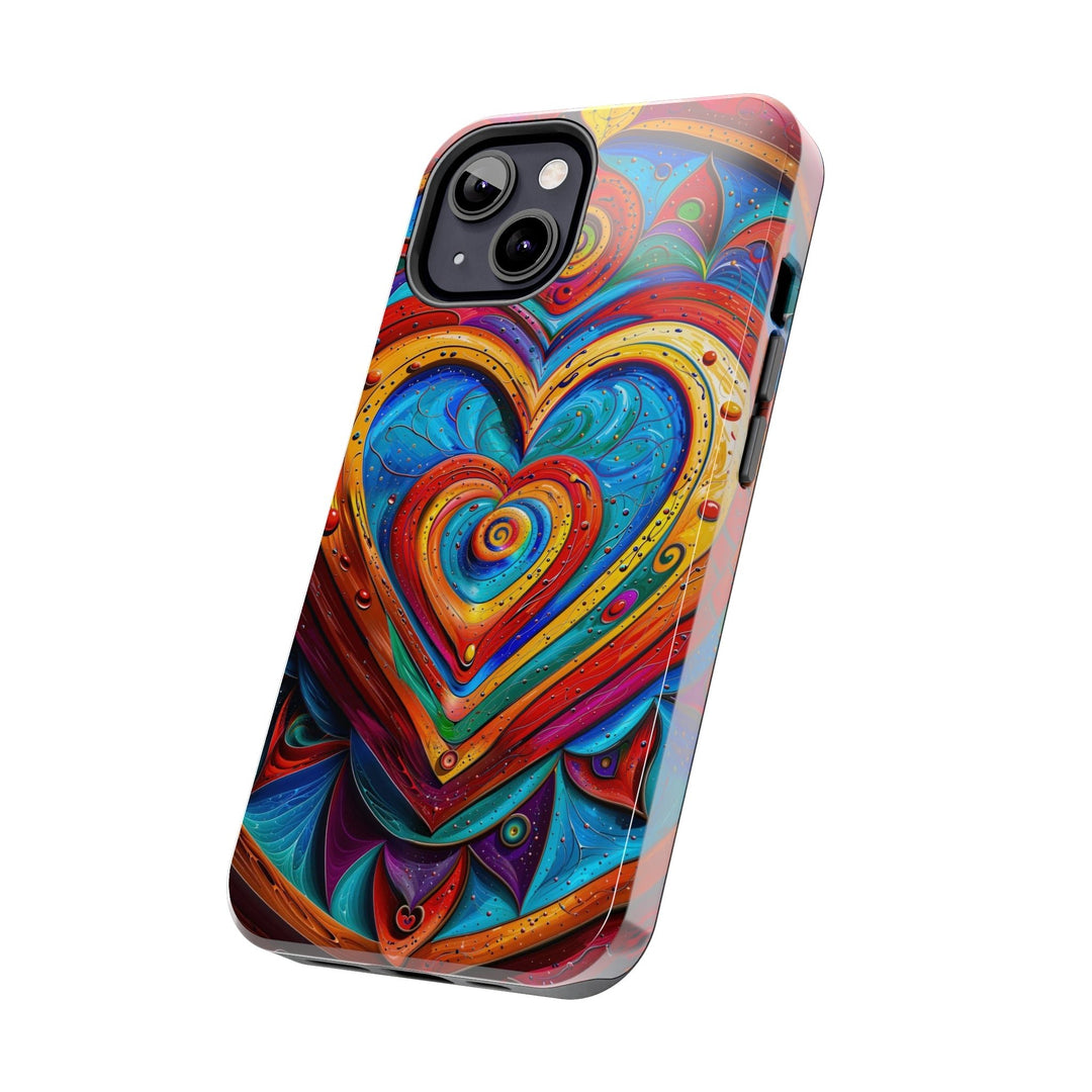 Vibrant Love Spiral - Tough Phone Case - Phone Case - g(0D·IO) - iPhone 13 Mini - -