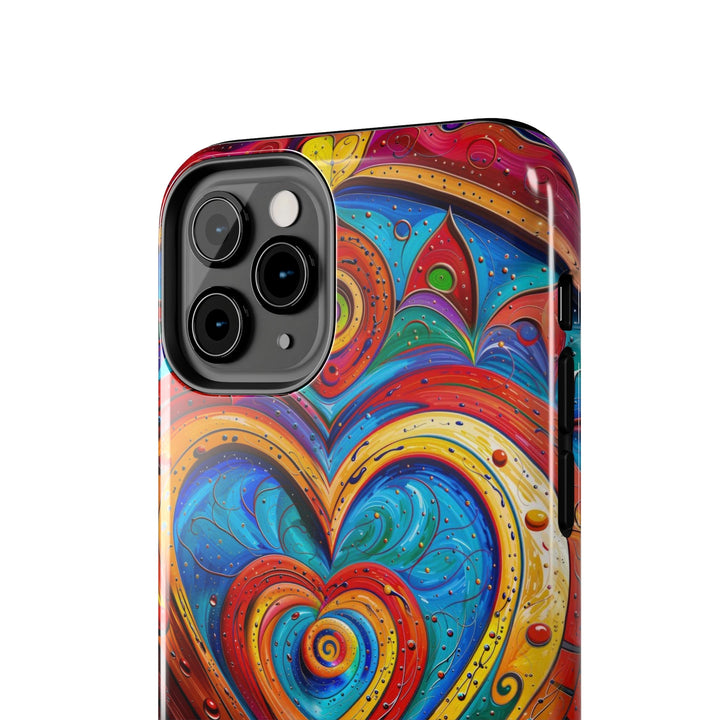 Vibrant Love Spiral - Tough Phone Case - Phone Case - g(0D·IO) - iPhone 13 Mini - -