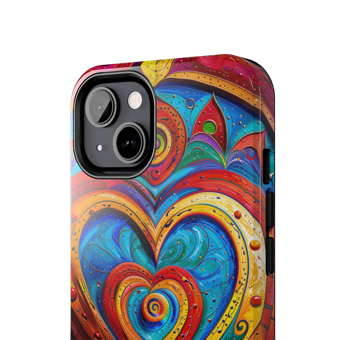 Vibrant Love Spiral - Tough Phone Case - Phone Case - g(0D·IO) - iPhone 13 Mini - -