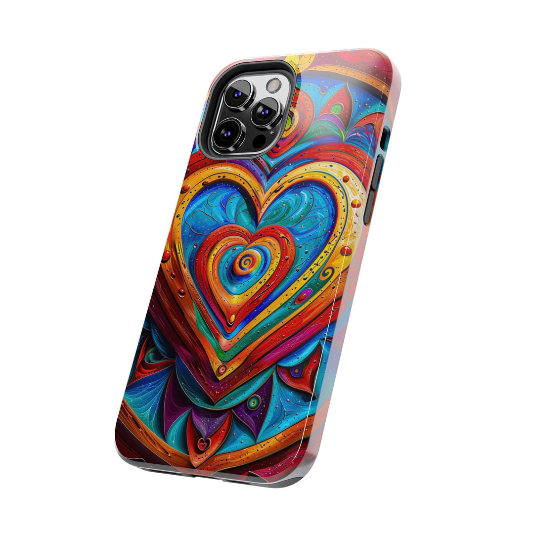 Vibrant Love Spiral - Tough Phone Case - Phone Case - g(0D·IO) - iPhone 13 Mini - -