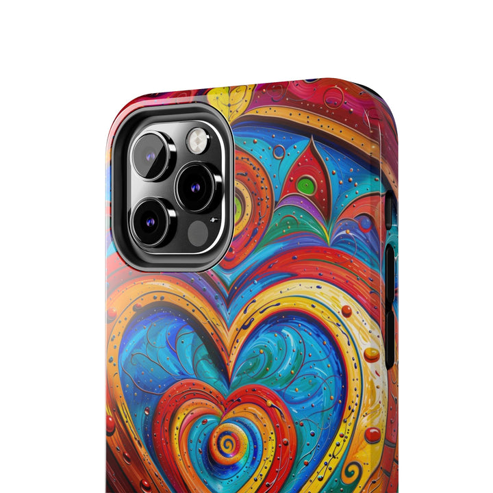 Vibrant Love Spiral - Tough Phone Case - Phone Case - g(0D·IO) - iPhone 13 Mini - -