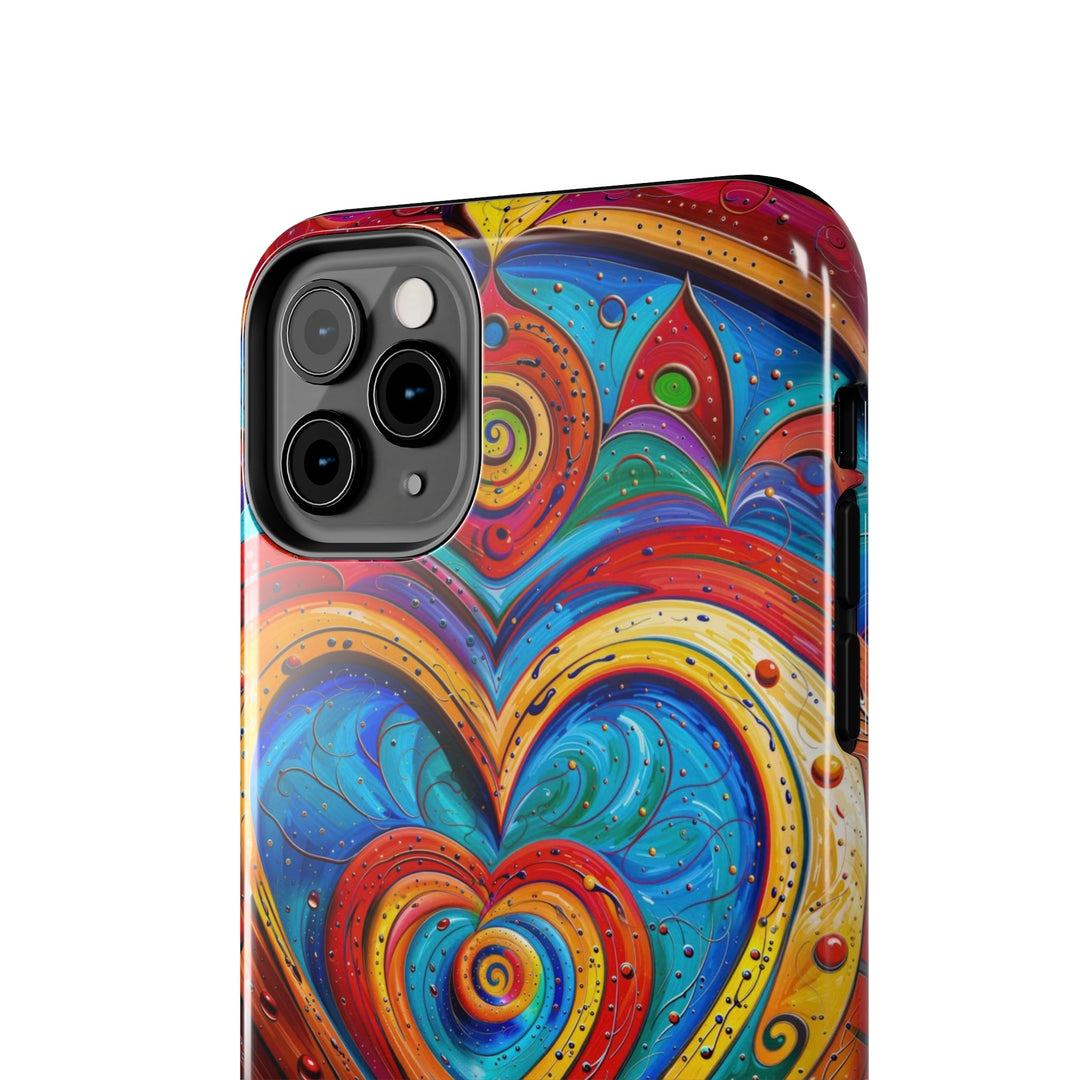 Vibrant Love Spiral - Tough Phone Case - Phone Case - g(0D·IO) - iPhone 13 Mini - -