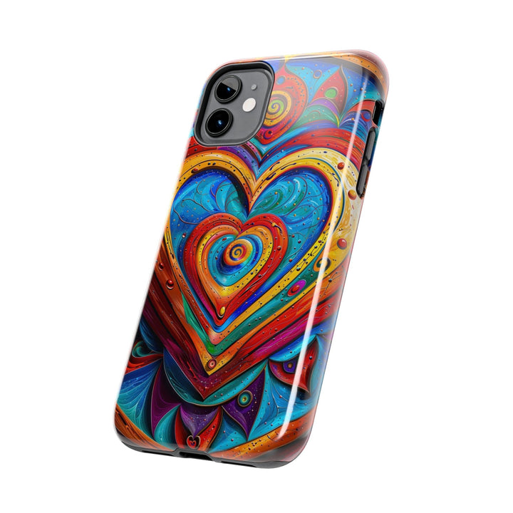 Vibrant Love Spiral - Tough Phone Case - Phone Case - g(0D·IO) - iPhone 13 Mini - -