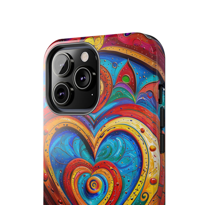 Vibrant Love Spiral - Tough Phone Case - Phone Case - g(0D·IO) - iPhone 13 Mini - -