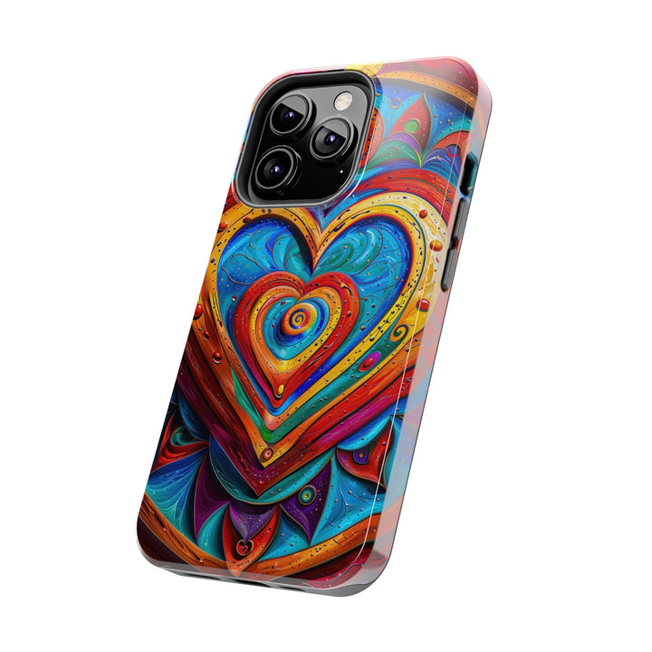 Vibrant Love Spiral - Tough Phone Case - Phone Case - g(0D·IO) - iPhone 13 Mini - -