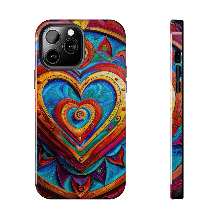 Vibrant Love Spiral - Tough Phone Case - Phone Case - g(0D·IO) - iPhone 13 Pro Max - -