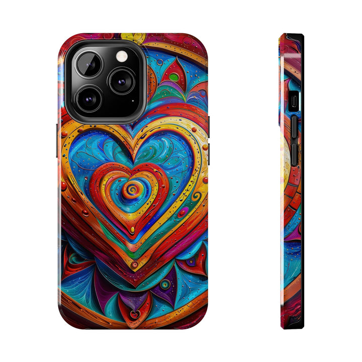 Vibrant Love Spiral - Tough Phone Case - Phone Case - g(0D·IO) - iPhone 13 Pro - -