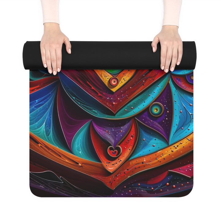 Vibrant Love Spiral - Yoga Mat - Home Decor - g(0D·IO) - 24” x 68” - -