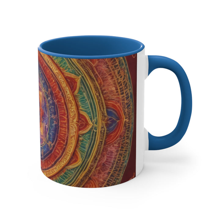 Vibrant Mandala Essence - Accent Coffee Mug - Mug - g(0D·IO) - Pink - 11oz -