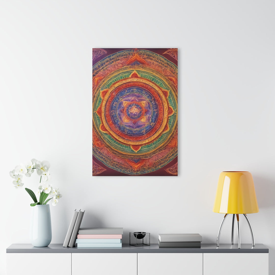 Vibrant Mandala Essence - Acrylic Prints (French Cleat Hanging) - Home Decor - g(0D·IO) - 24" x 36" (Vertical) - 0.25'' -
