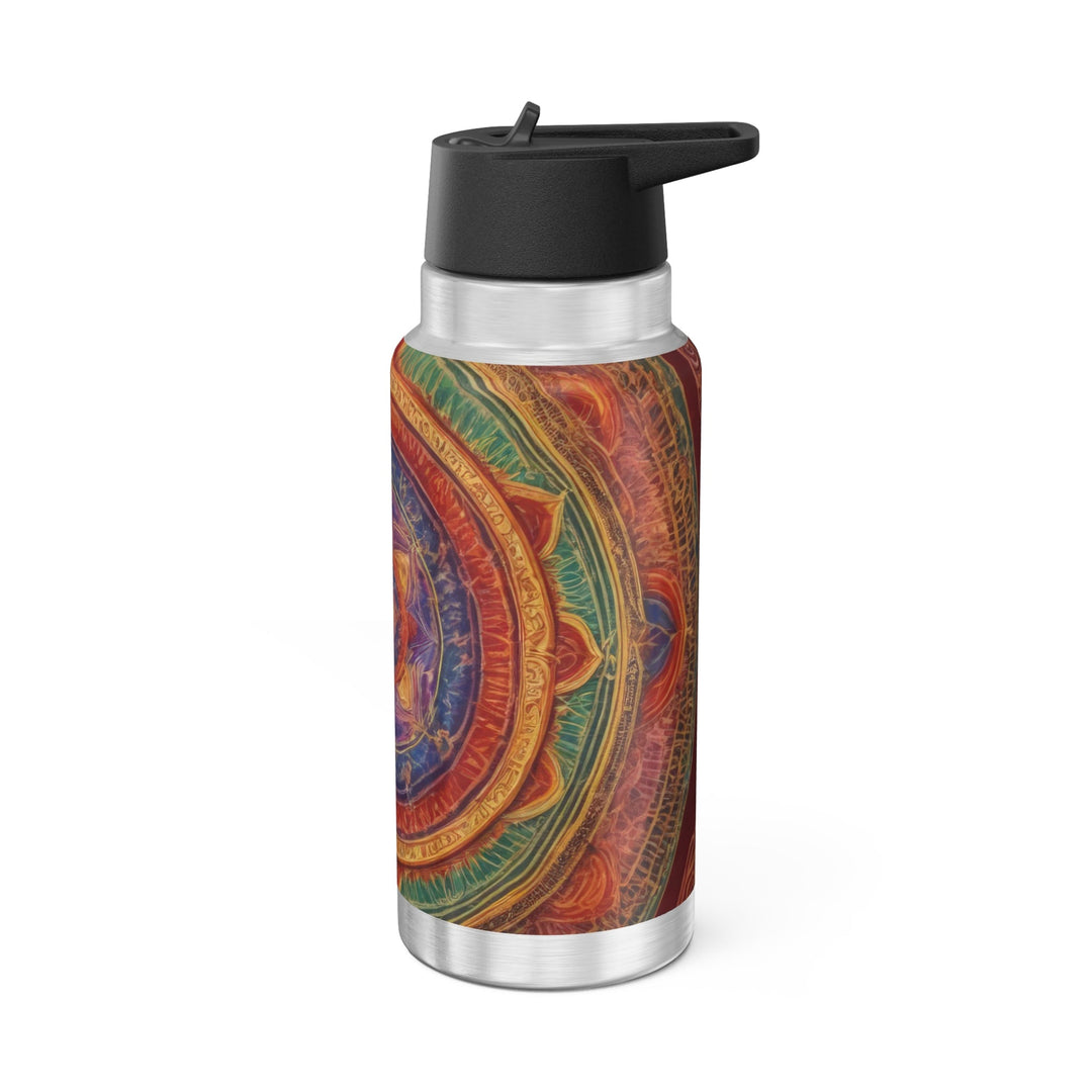 Vibrant Mandala Essence - Gator Tumbler 32oz - Mug - g(0D·IO) - Silver - 32oz -