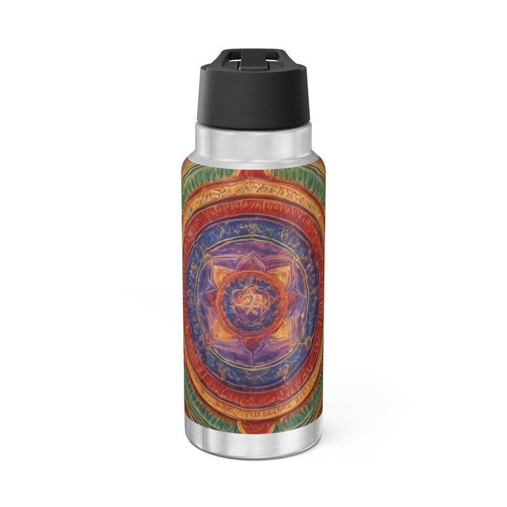 Vibrant Mandala Essence - Gator Tumbler 32oz - Mug - g(0D·IO) - Silver - 32oz -