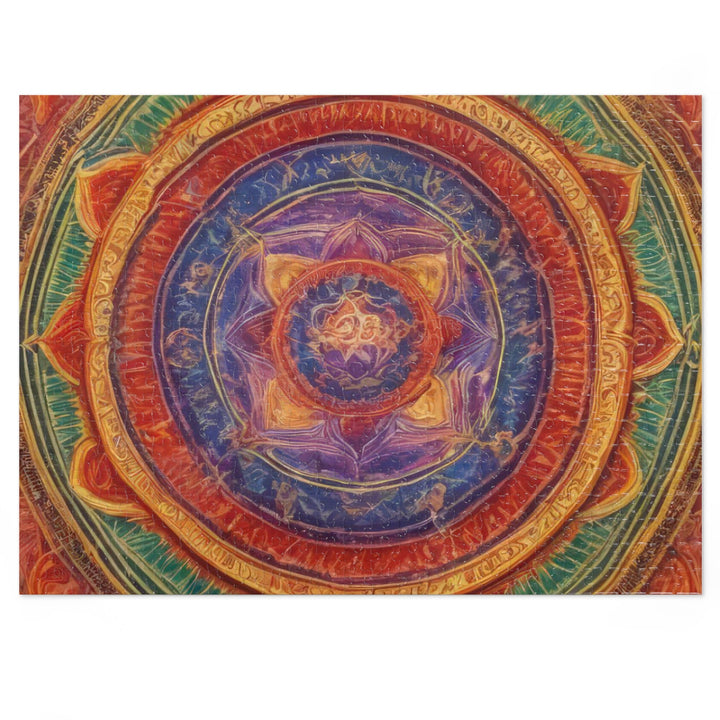 Vibrant Mandala Essence - Jigsaw Puzzle (100, 252, 500, 1000 pieces) - Puzzle - g(0D·IO) - 20.5" × 15" (500 pcs) - -