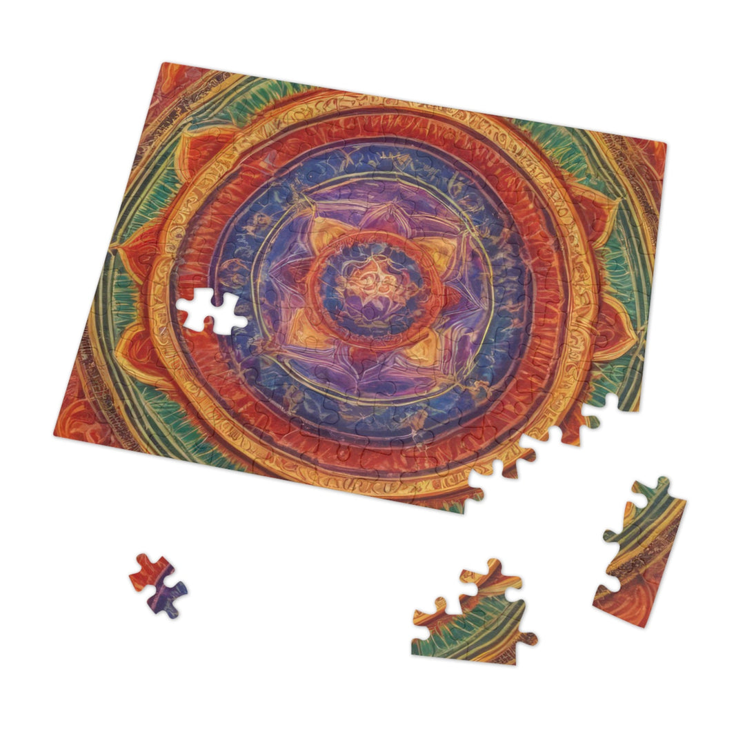 Vibrant Mandala Essence - Jigsaw Puzzle (100, 252, 500, 1000 pieces) - Puzzle - g(0D·IO) - 29.25" × 19.75" (1000 pcs) - -