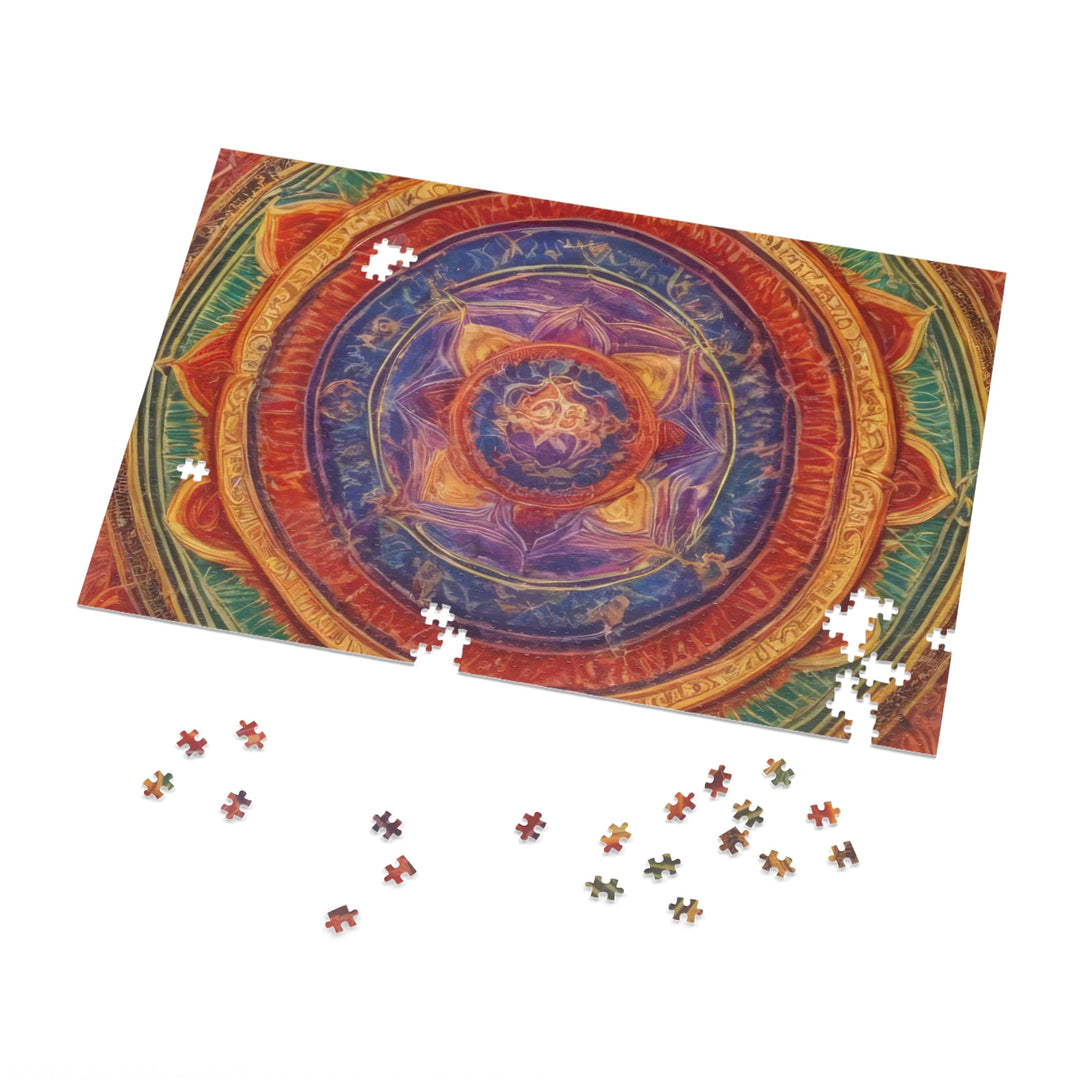 Vibrant Mandala Essence - Jigsaw Puzzle (100, 252, 500, 1000 pieces) - Puzzle - g(0D·IO) - 29.25" × 19.75" (1000 pcs) - -