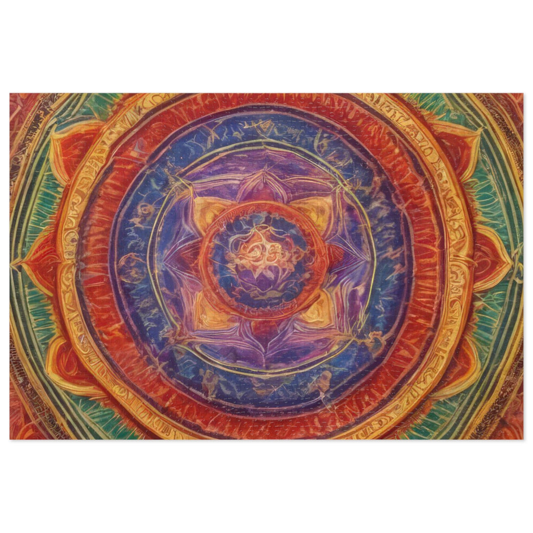 Vibrant Mandala Essence - Jigsaw Puzzle (100, 252, 500, 1000 pieces) - Puzzle - g(0D·IO) - 29.25" × 19.75" (1000 pcs) - -