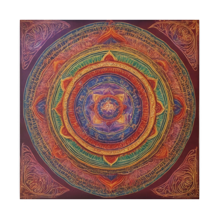 Vibrant Mandala Essence - Matte Canvas - Canvas - g(0D·IO) - 32" x 32" (Square) - 0.75'' -