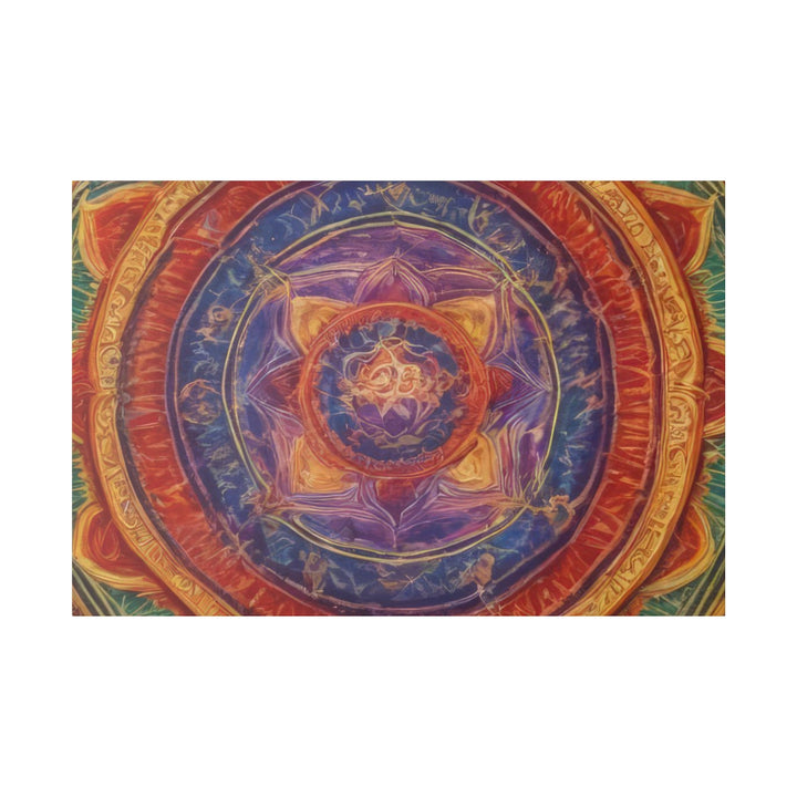 Vibrant Mandala Essence - Matte Canvas - Canvas - g(0D·IO) - 48″ x 32″ (Horizontal) - 0.75'' -