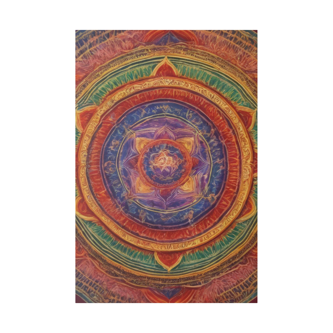 Vibrant Mandala Essence - Matte Canvas - Canvas - g(0D·IO) - 32″ x 48″ (Vertical) - 0.75'' -