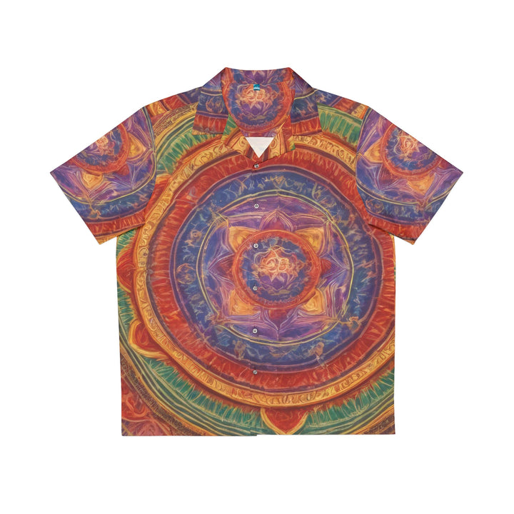 Vibrant Mandala Essence - Men's Hawaiian Shirt - All Over Prints - g(0D·IO) - S - White -