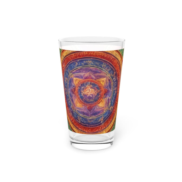 Vibrant Mandala Essence - Pint Glass - Mug - g(0D·IO) - 16oz - -