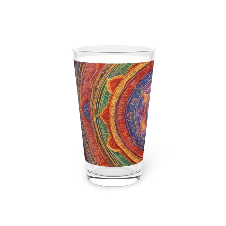 Vibrant Mandala Essence - Pint Glass - Mug - g(0D·IO) - 16oz - -