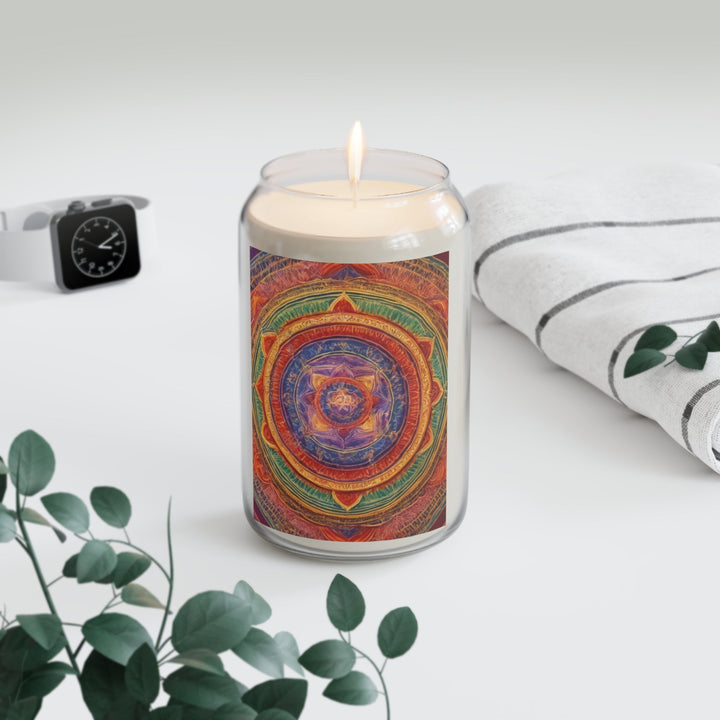 Vibrant Mandala Essence - Scented Candle - Home Decor - g(0D·IO) - Vanilla Bean - 13.75oz -
