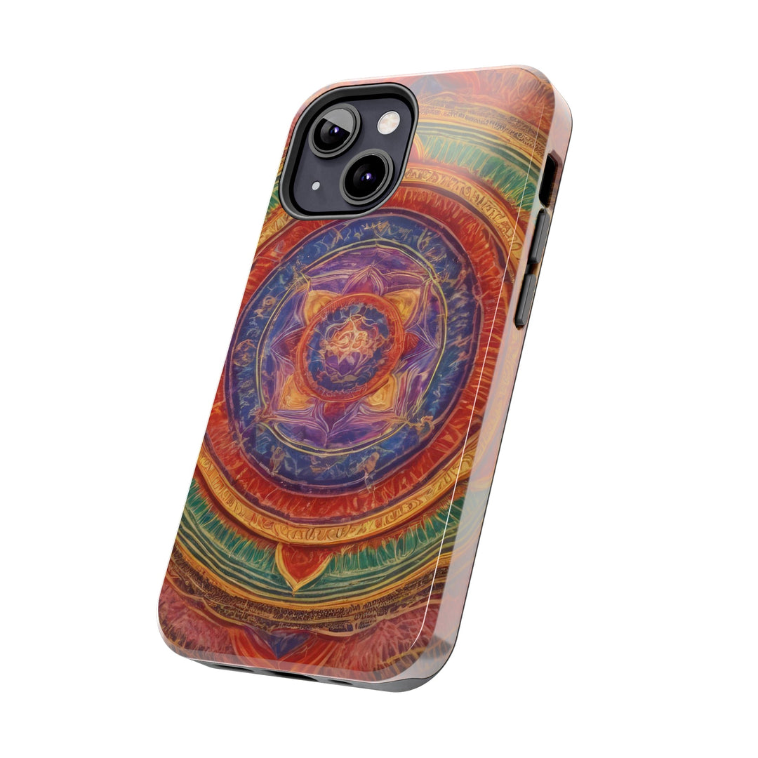 Vibrant Mandala Essence - Tough Phone Case - Phone Case - g(0D·IO) - iPhone 13 Mini - -