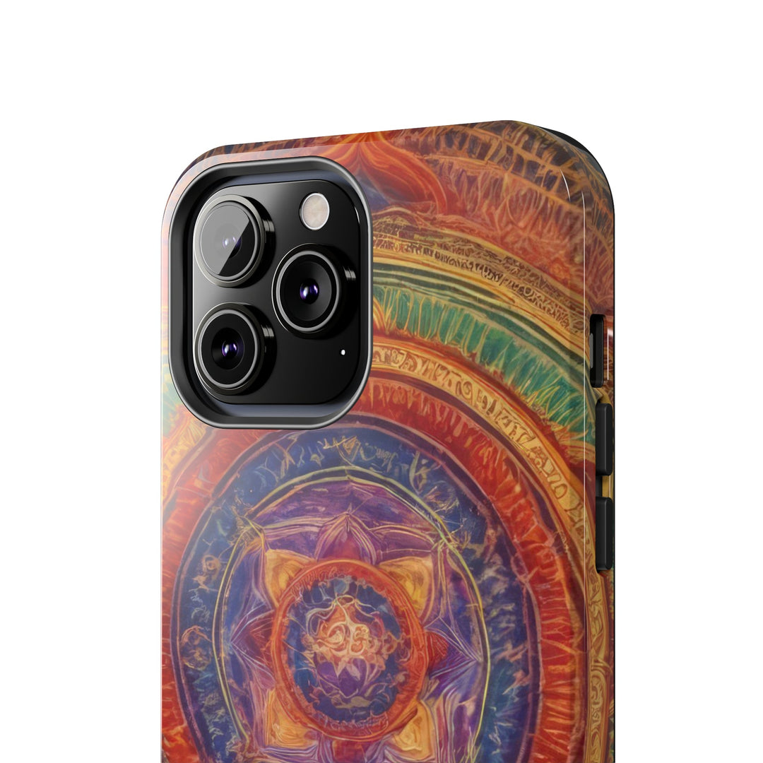 Vibrant Mandala Essence - Tough Phone Case - Phone Case - g(0D·IO) - iPhone 13 Mini - -