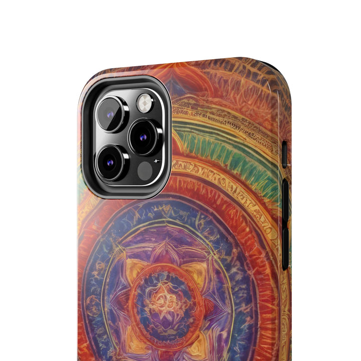 Vibrant Mandala Essence - Tough Phone Case - Phone Case - g(0D·IO) - iPhone 13 Mini - -