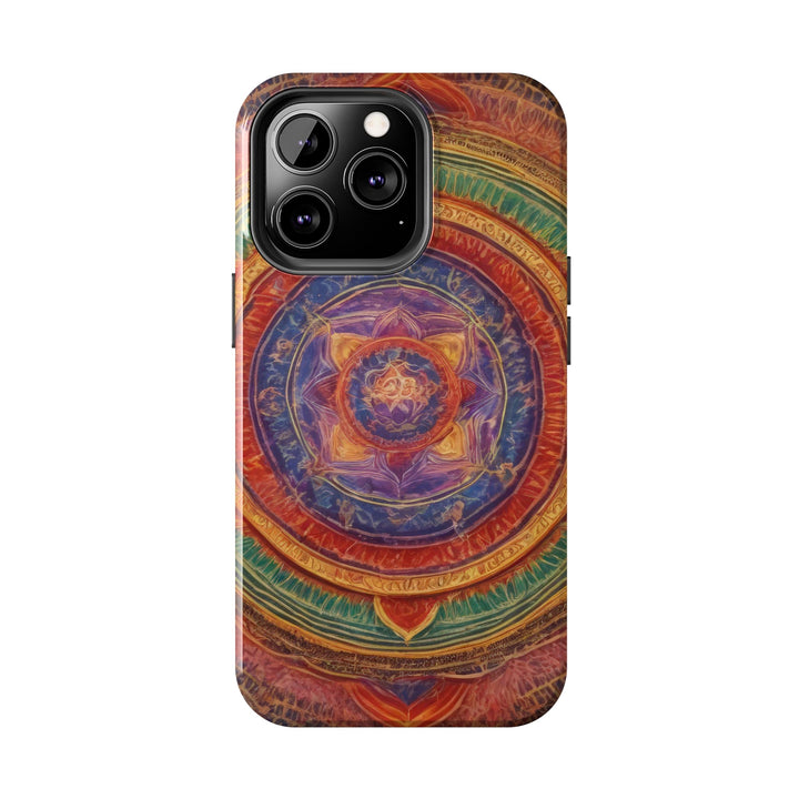 Vibrant Mandala Essence - Tough Phone Case - Phone Case - g(0D·IO) - iPhone 13 Mini - -