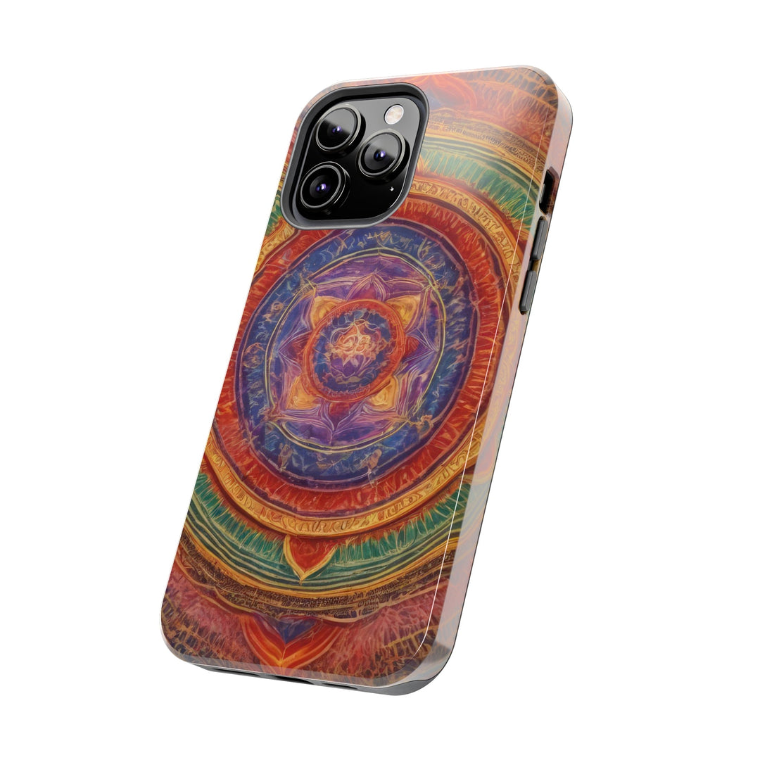 Vibrant Mandala Essence - Tough Phone Case - Phone Case - g(0D·IO) - iPhone 13 Mini - -