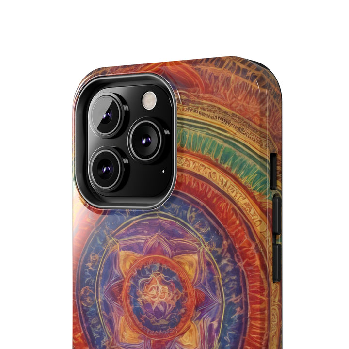 Vibrant Mandala Essence - Tough Phone Case - Phone Case - g(0D·IO) - iPhone 13 Mini - -