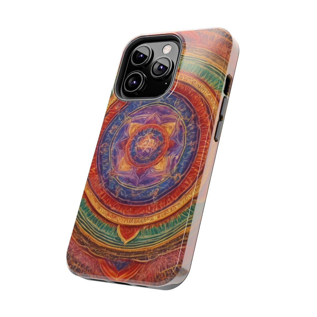 Vibrant Mandala Essence - Tough Phone Case - Phone Case - g(0D·IO) - iPhone 13 Mini - -