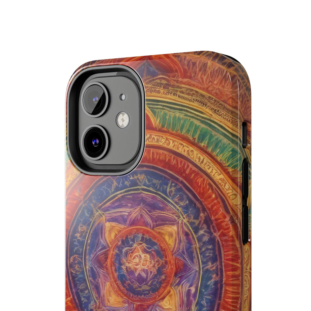 Vibrant Mandala Essence - Tough Phone Case - Phone Case - g(0D·IO) - iPhone 13 Mini - -