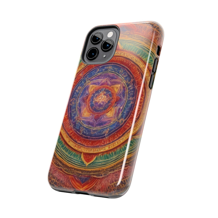 Vibrant Mandala Essence - Tough Phone Case - Phone Case - g(0D·IO) - iPhone 13 Mini - -